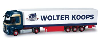 HER159692 - MERCEDES Actros 4x2 avec Remorque 3 Essieux "WOLTER KOOPS" Ech:1/87
