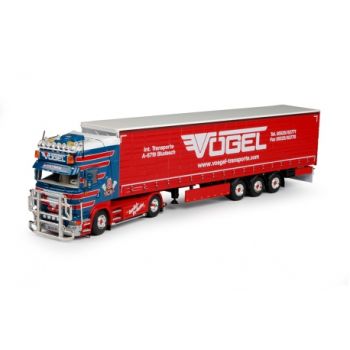TEK64439 - SCANIA R Topline 4x2 Avec remorque bachée 3 Essieux "Vögel"