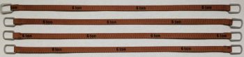 YCC336-5 - Lot de 4 sangles de levage 6 Tonnes de 24cm "Marron foncé"