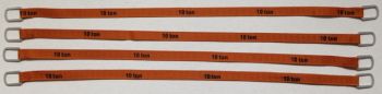 YCC338-5 - Lot de 4 sangles de levage 10 Tonnes de 26cm "Marron clair"