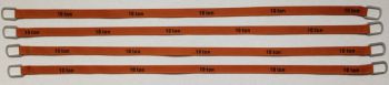YCC338-6 - Lot de 4 sangles de levage 10 Tonnes de 30cm "Marron clair"