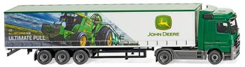 WIK053708 - MERCEDES Actros 4x2 avec remorque 3 Essieux baché "JOHN DEERE" Ech:1/87