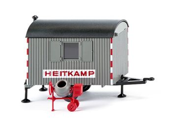 WIK065606 - Caravane de chantier avec bétonneuse "HEITKAMP" Ech:1/87