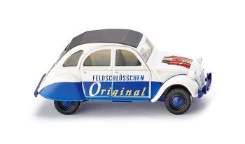 WIK080912 - CITROEN 2CV Blanche et bleu FELDSCHLOSSCHEN