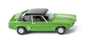 WIK082107 - FORD Capri I avec toit noir "Verte" Ech:1/87
