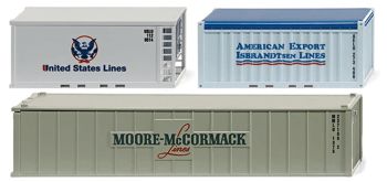 WIK001809 - Lot de 3 Containers Ech:1/87