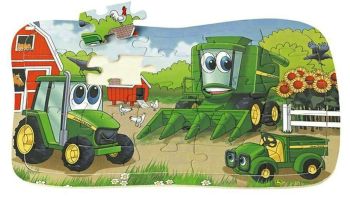 PUZ124130 - Puzzle en bois 27 Piéces Le monde de JOHNNY 33x18cm