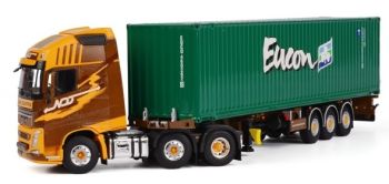 WSI01-1560 - VOLVO FH04 Globetrotter XL 3 Essieux Avec remorque 3 Essieux et container 45 Pieds "NIEK DIJKSTRA"