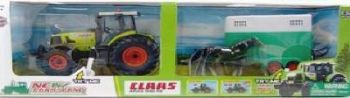NFL72024 - CLAAS Atles 936 RZ (Son et Lumiére) avec Van et 1 Cheval Ech:1/32