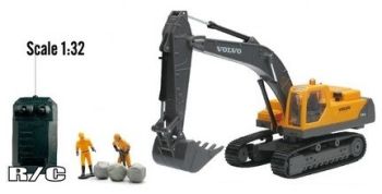 NEW88103 - Pelle VOLVO EC460B Radiocommandé avec Accessoires et personnages