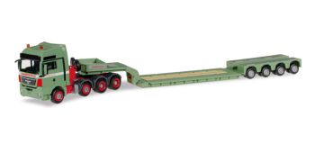 HER305600 - MAN TGX XXL 8x4 Avec porte engins 4 Essieux "TIMMERHAUS SPEDITION" Ech:1/87