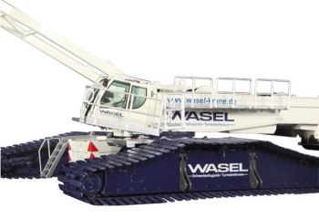 NZG843/04 - Grue LIEBHERR LR 1600/2 Sur chenilles avec Derrick "WASEL"