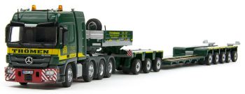 IMC33-0002 - MERCEDES Actros 8x4 société THOMEN avec semi  porte engins surbaissée GOLDHOFER 5 et 3 essieux