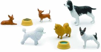 NEW34132C - Coffret de 6 Chiens avec accessoires
