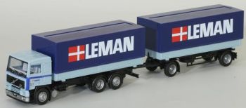 AWM5316.1 - VOLVO F12 Porteur avec remorque 2 Essieux "LEMAN" Ech:1/87