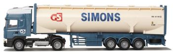AWM7099.92 - SCANIA 380 4x2 Avec citerne 3 Essieux "SIMONS" Ech:1/87