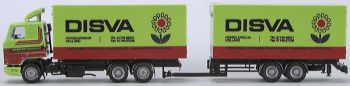 AWM5761.01 - SCANIA 143M porteur avec remorque 2 Essieux frigorifique "DISVA" Ech:1/87
