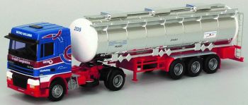 AWM53065 - DAF XF 95 SC 4x2 Avec citerne 3 Essieux "WETRO" Ech:1/87