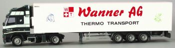 AWM55069 - VOLVO FH12 Globetrotter XL 4x2 Avec remorque 3 Essieux frigorifique "WANNER AG" Ech:1/87