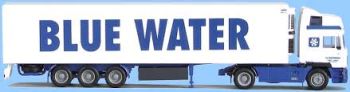 AWM53351 - MAN F2000 EVO 4x2 Avec remorque frigorifique 3 Essieux "BLUE WATER" Ech:1/87