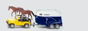 SIK4670 - Jeep WRANGLER avec Van et 2 Chevaux