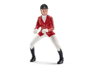 SHL42161 - Cavalière de saut d'obstacles, rouge