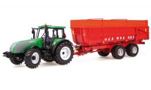 UH68115 - Coffret Tracteur VALTRA T Vert + Benne LA CAMPAGNE