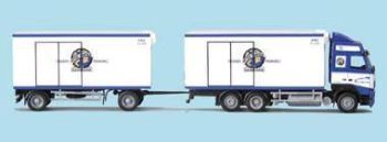 AWM53349 - Volvo 420 FH12 Globetrotter 6x4 porteur avec remorque  "Peter Hansen"