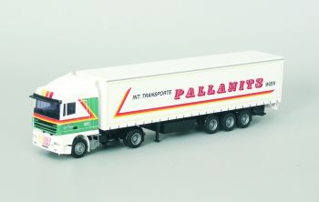 AWM54179 - DAF XF SC 4x2 avec remorque bâchée 3 essieux "Pallanits" 1:87