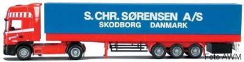 AWM53373 - SCANIA L 124 R420 Topline avec remorque 3 essieux  "Sorensen" 1:87