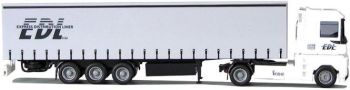 AWM54519 - RENAULT Magnum Avec remorque bâchée 3 essieux  "E D L" 1/87