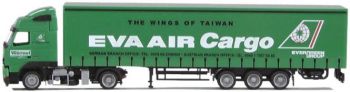 AWM54035 - VOLVO FH16 Globetrotter 4x2 Avec remorque bachée 3 Essieux "EVA AIR CARGO" Ech:1/87