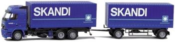 AWM70804 - VOLVO FH Globetrotter 6x4 Porteur Avec Remorque 2 Essieux " Skandi" 1/87