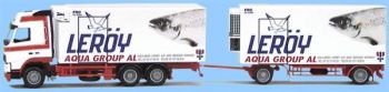 AWM71064 - Volvo FH Globetrotter 6x4 Porteur avec Remorque 2 Essieux "Leröy " 1/87