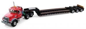 FIGE503117 - Camion Porte-engins MACK Granite MP Cabine Rouge