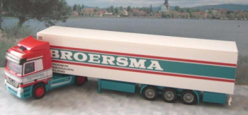 AWM71130 - MERCEDES Actros 4x2 Avec Remorque Frigorifique 3 Essieux "Broersma" 1/87