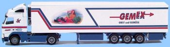 AWM70826 - VOLVO FH12 Globetrotter Avec Remorque Frigorique 3 Essieux "Gemex" 1/87
