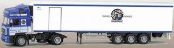 AWM71184 - MAN F2000 Evolution 4x2 avec Remorque Frigorifique 3 essieux "Peter Hansen" 1/87
