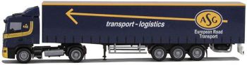 AWM71234 - SCANIA 144 R360 4x2 avec Remorque Bachée 3 Essieux "ASG" 1/87