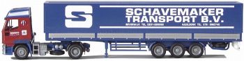 AWM70618 - IVECO Eurostar 4x2 Avec remorque 3 Essieux  "Schavemaker" 1/87