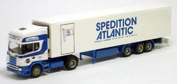 AWM53367 - SCANIA 124 TOPLINE 4x2 avec remorque frigorifique 3 essieux  "Spedition Atlantic" 1/87