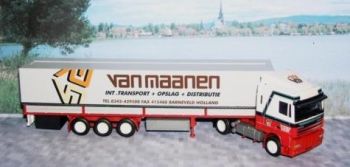 AWM70619 - Iveco Eurostar 4x2 Avec Remorque 3 Essieux "Van Maanen" 1/87