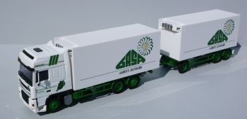 AWM71349 - DAF XF SSC 6x4 Porteur Avec Remorque 3 Essieux "Gasa" 1/87