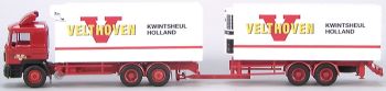 AWM5561.1 - MAN F90 Porteur 6x4 Avec remorque 2 Essieux frigorifique "VERLTHOVEN" Ech:1/87