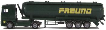 AWM6973.51 - DAF 95 XF SC 4x2 Avec citerne 3 Essieux "FREUND" Ech:1/87