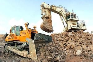 ULM1013 - Puzzle Bulldozer LIEBHERR PR764