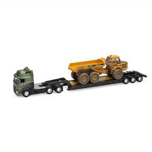 MOT13527 - VOLVO FH16  avec semi porte-engins et Tombereau VOLVO A25C