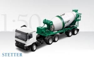 CON40162 - Camion MB Actros 3 Essieux avec Semi Toupie STETTER 2 Essieux