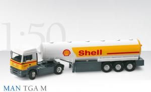 CON66147/01 - Camion MAN TGA M 2 Essieux avec Semi-remorque Citerne 3 Essieux SHELL