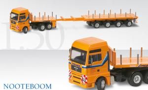 CON66145 - Camion MAN TGA XXL 3 Essieux avec Semi Télescopique NOOTEBOOM 4 Essieux